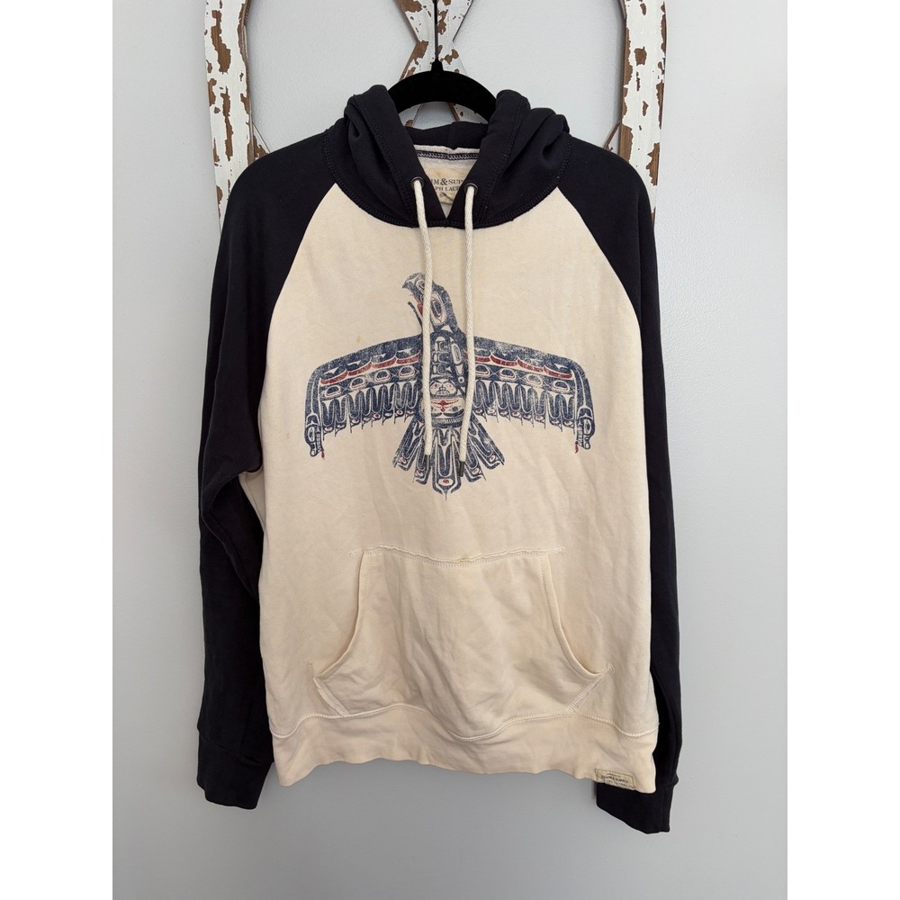 Vintage Ralph Lauren Denim & Supply Thunderbird Hoodie Pullover M Navajo Print